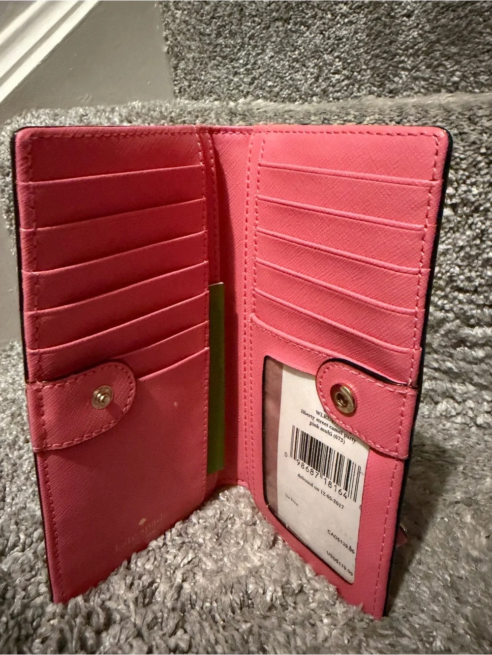 Kate Spade New York Liberty Street Camel Party Stacy Wallet